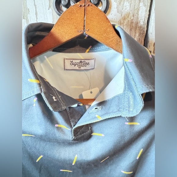 Sugar Bee Pencil Polo Boys 4T NWT - Picture 3 of 7